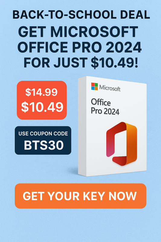 Get Microsoft Office Pro 2024 for Just $10.49!