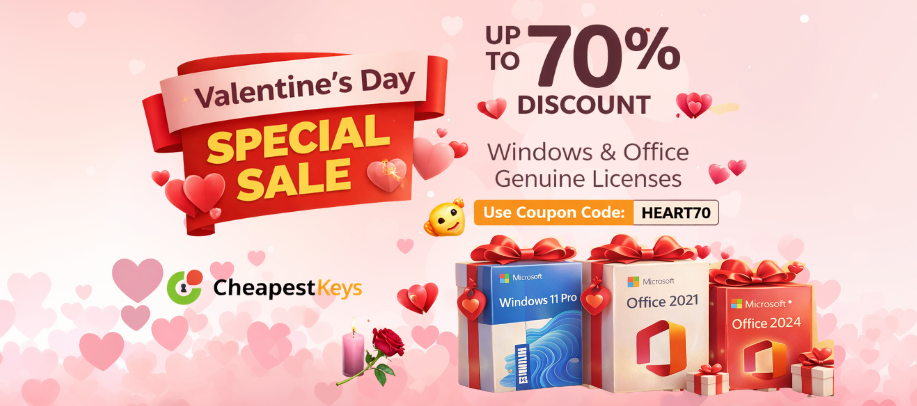 Valentine's Day sale at CheapestKeys