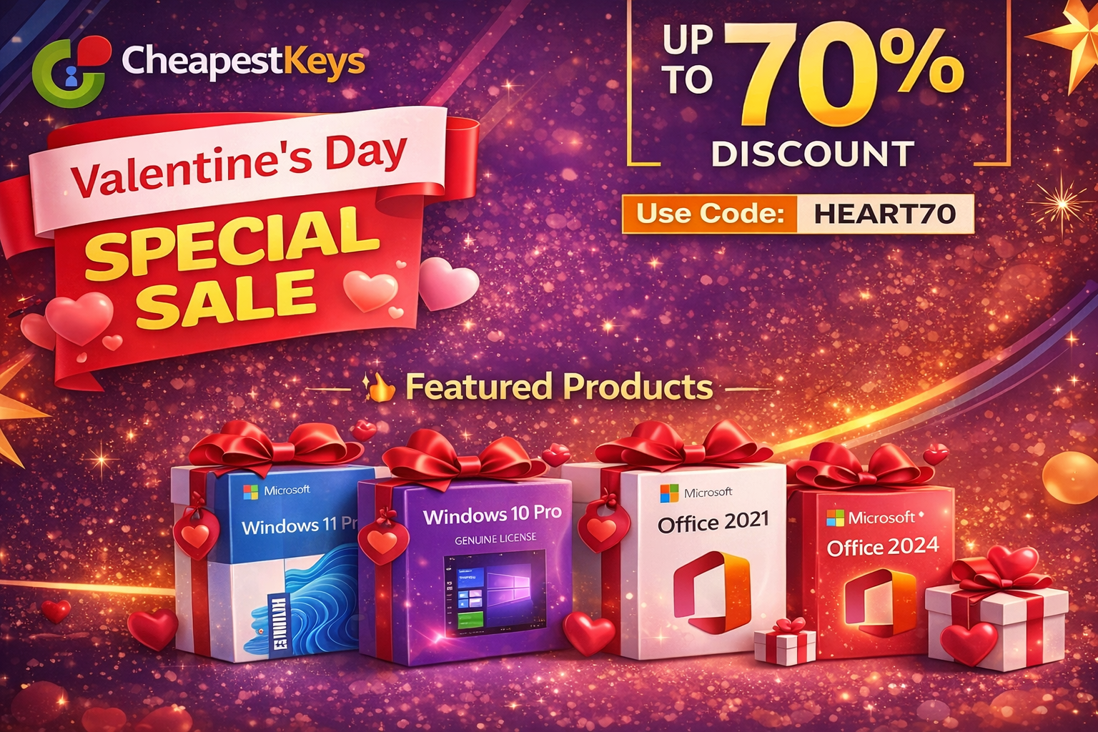 Valentine's Day sale at CheapestKeys