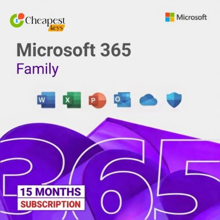 Microsoft Office 365 Family 15 Months Subscription Up to 6 Users
